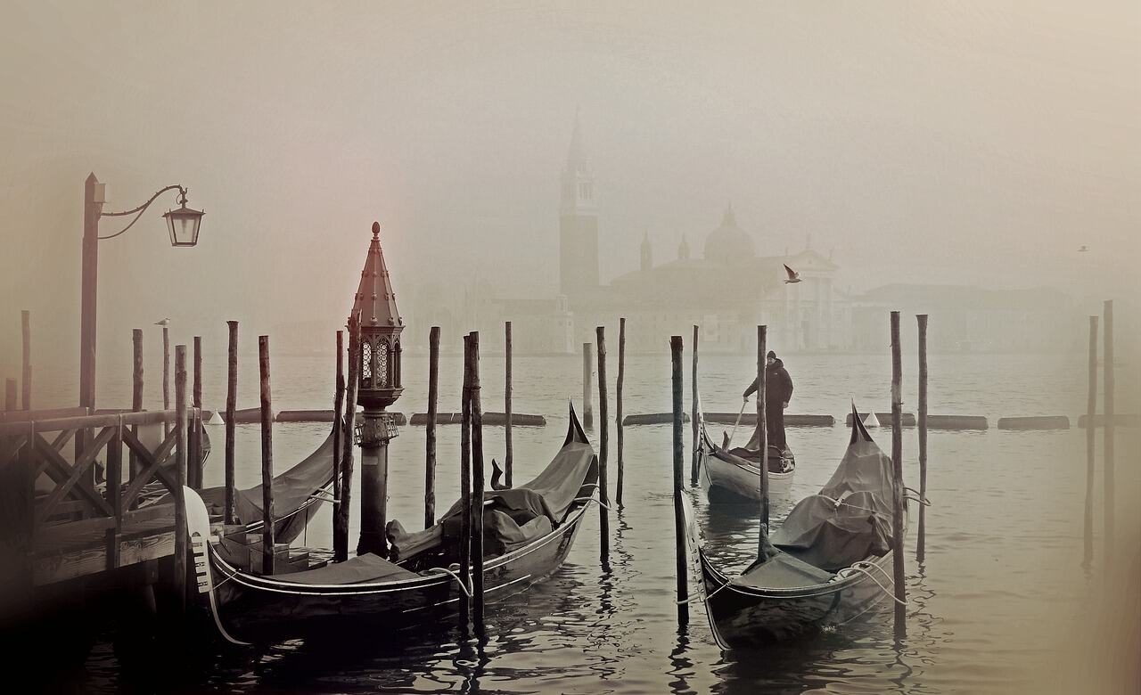Gondola Ride through Quiet Canals, Venice