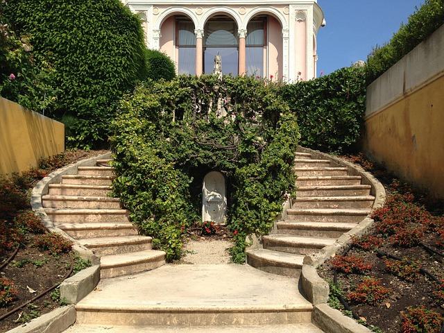 villa rothschild, nice, côte d ' azur, france, french, stairs, france, france, stairs, stairs, stairs, stairs, stairs