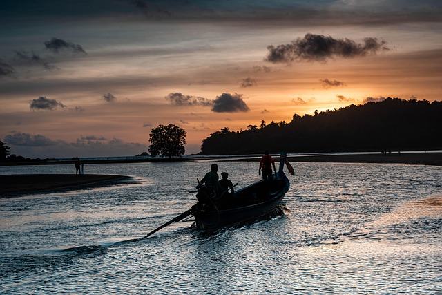 dea, bota, fishing, sunset, beach, island, nature, paradise, phuket, thailand
