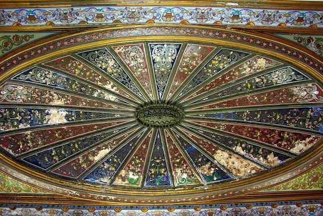 tunisia, tunis, bardo, palace, ceiling, decoration, mosaic, color, arab-muslim style, architecture, tunisia, tunisia, tunis, tunis, tunis, tunis, tunis